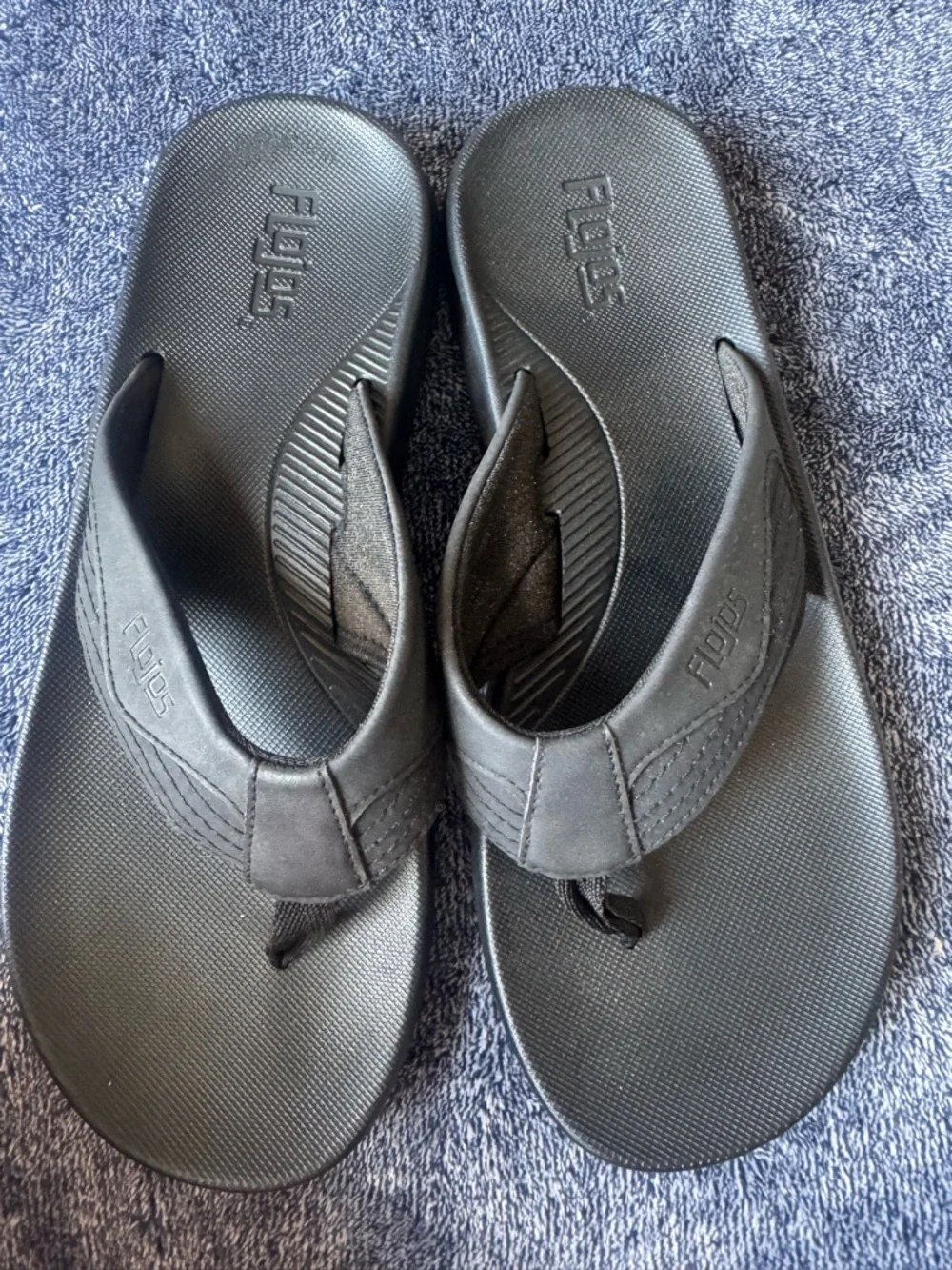 Flojos Black Comfort Flip Flops